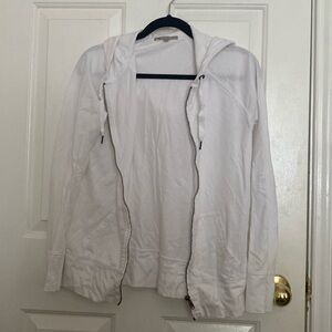 White Gap zip-up hoodie